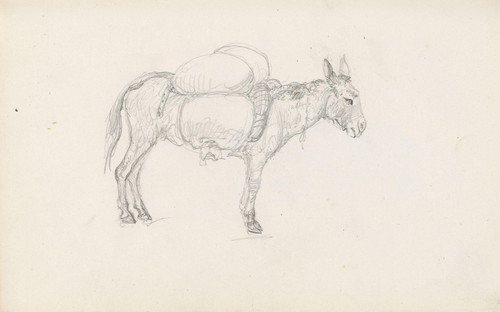 Gallery Edition study of Adolph Tidemand's Mules.
