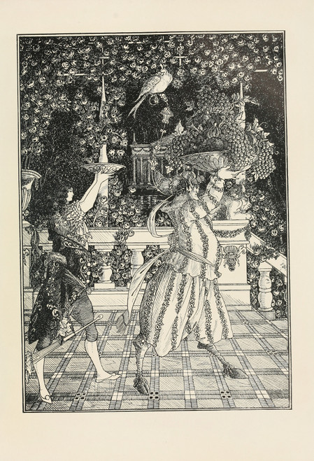 Gallery Edition study of Aubrey Vincent Beardsley's Under the hill Pl.03.