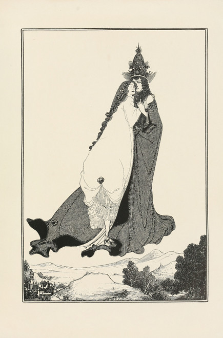 Gallery Edition study of Aubrey Vincent Beardsley's Under the hill Pl.04.