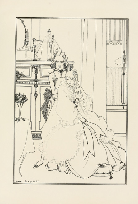 Gallery Edition study of Aubrey Vincent Beardsley's Under the hill Pl.08.