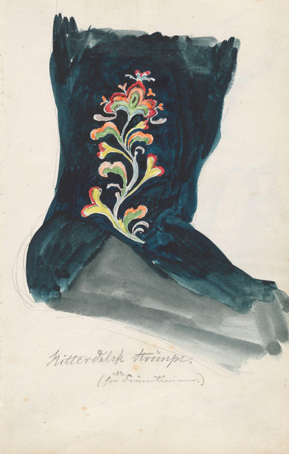 Gallery Edition study of Adolph Tidemand's Strømpe, Heddal.