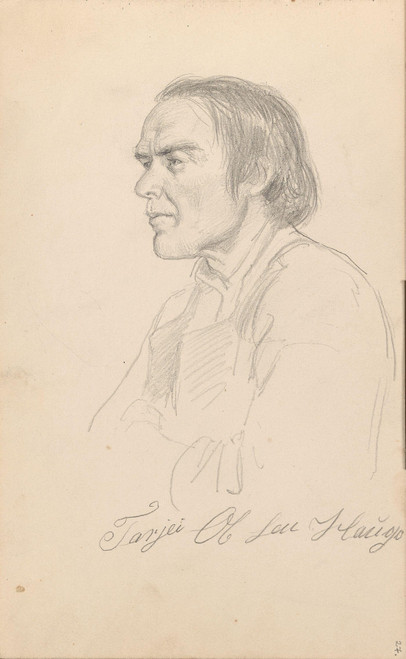 Gallery Edition study of Adolph Tidemand's Tarjei Olsen Haugo.