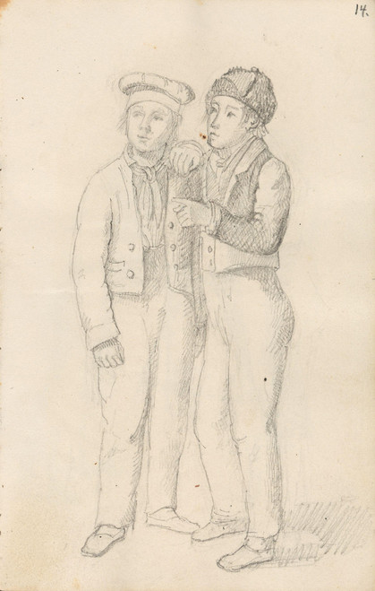 Gallery Edition study of Adolph Tidemand's To gutter.