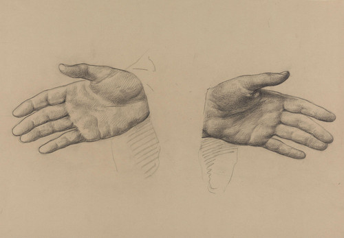 Gallery Edition study of Adolph Tidemand's Utstrakte hender.