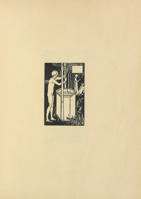 Gallery Edition study of Aubrey Vincent Beardsley's Vignette From ‘Le Morte Darthur’.