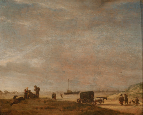 Gallery Edition study of Adriaen van de Velde's Scheveningen Beach.