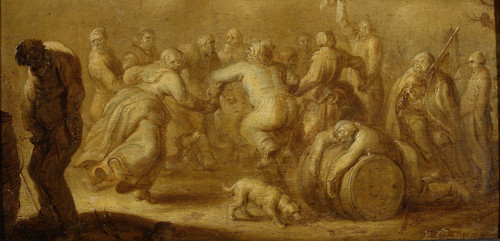 Gallery Edition study of Adriaen van de Venne's “Enough is enough” – proverb illustation.