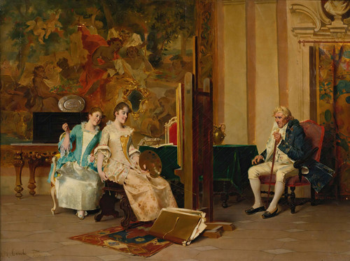 Gallery Edition study of Adriano Cecchi's The Portrait Painter.