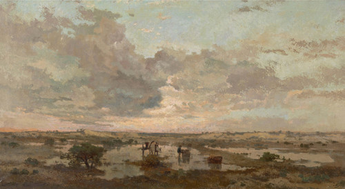 Gallery Edition study of Adrien-Joseph Heymans's Sunset on the Heath.