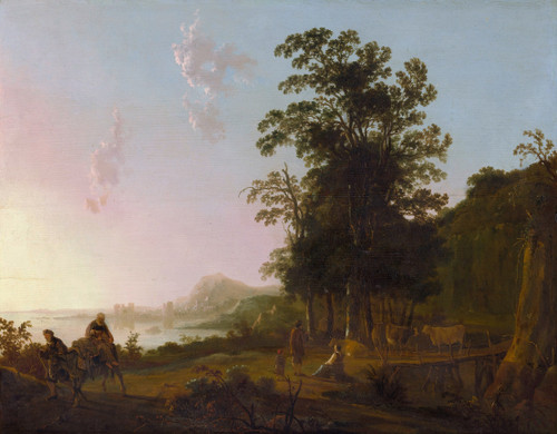 Gallery Edition study of Aelbert Cuyp's Landscape with the Flight into Egypt.