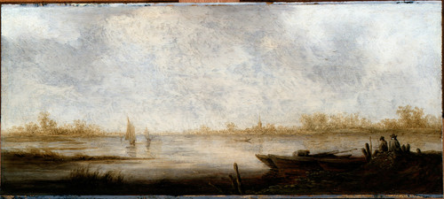 Gallery Edition study of Aelbert Cuyp's River Landscape.