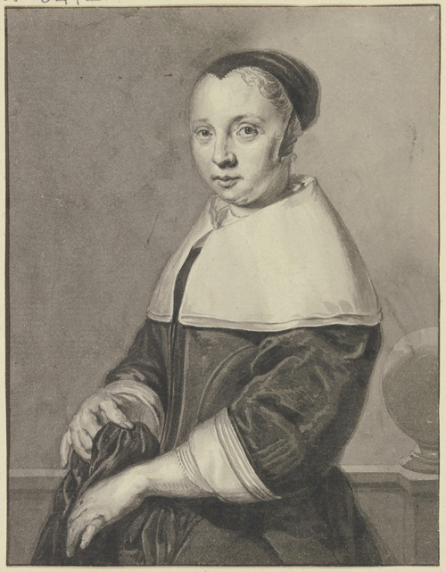 Gallery Edition study of Aert Schouman's Brustbild einer Frau nach links.