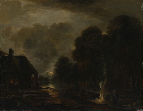 Gallery Edition study of Aert van der Neer's The Farrier.