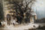 Gallery Edition study of Albert Bredow's Procession at a Snowy Monastery.