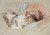 Gallery Edition study of Albert Edelfelt's Makaava lapsi, luonnos maalaukseen Jouluaamu.