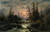Gallery Edition study of Albert Rieger's Mountain Stream In The Moonlight.