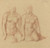 Gallery Edition study of Alphonse Legros's Study of Two Figures Seated Side by Side.
