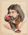 Gallery Edition study of André Gill's Alphonse Daudet.