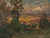 Gallery Edition study of Anna Boberg's Landscape with a Village. Study from North Norway.