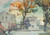 Gallery Edition study of Anna Boberg's View of Jerusalen. Study.