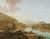 Gallery Edition study of Adam Pynacker's An extensive Italianate river landscape.