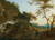 Gallery Edition study of Adam Pynacker's An Italianate Landscape With A Traveller On A Path By A Waterfall.