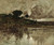 Gallery Edition study of Adolf Kaufmann's Herbstabend am See.