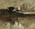 Gallery Edition study of Adolf Kaufmann's Herbstabend am See.