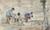 Gallery Edition study of Adolf le Comte's Vier werklieden bezig met grondwerkzaamheden.