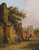 Gallery Edition study of Adrianus Eversen's Figuren an einer Stadtmauer.