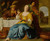 Gallery Edition study of Aelbert Jansz. van der Schoor's Musical party before a laid table with a landscape through a doorway beyond.