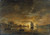 Gallery Edition study of Aert van der Neer's River Landscape with Ships at Moonrise.