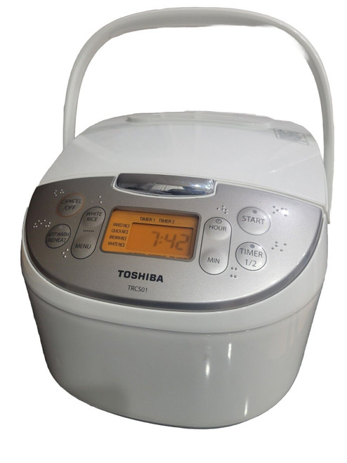 Toshiba TRCS01 Rice Cooker  6 Cups (3L) Fuzzy Logic One-Touch Cooking - Used 06