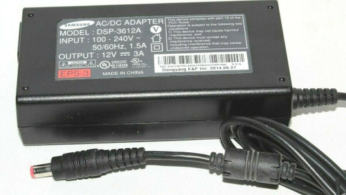 Samsung  DSP-3612A Power Supply AC/DC  Adapter Charger 12V 3A 36W, 100-240V Used