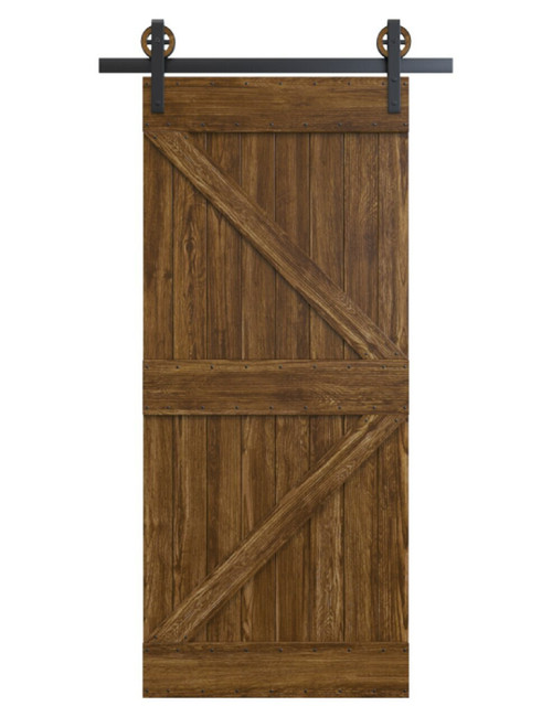 knoxville wood dark stain stable style barn door