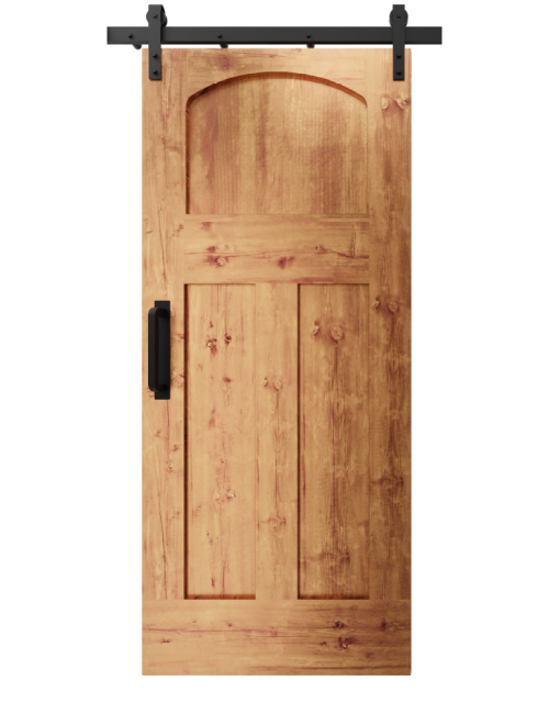 The Kennedy Arched 3 Panel Shaker Custom Sliding Barn Door