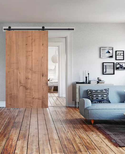 Fully Custom Wood Slab Sliding Barn Door