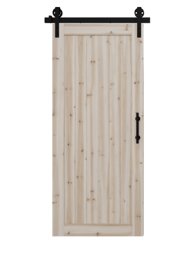 Stile & Rail DIY Barn Door Kit without Center Stile