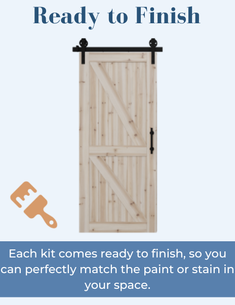 Board & Batten Kit - Double Diagonal Panel Left - Ready to Finish