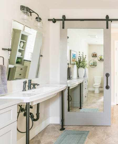 Mirror Sliding Barn Door