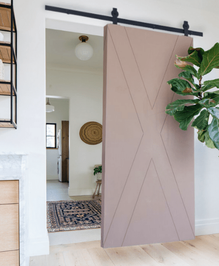 Minimalist X Sliding Barn Door 448X544