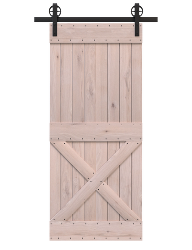 Unfinished Wood Sliding Barn Doors