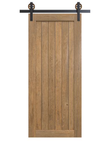 Brown Sliding Barn Doors