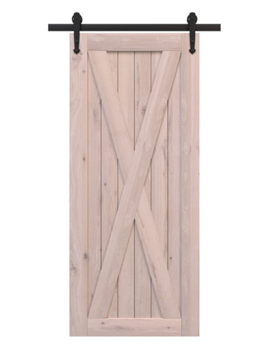 Unfinished Wood Sliding Barn Doors