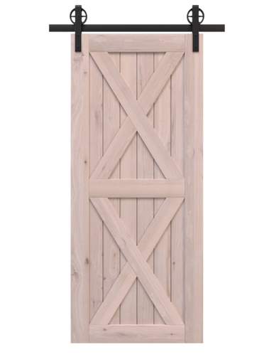 Unfinished Wood Sliding Barn Doors