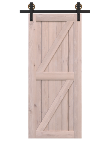 Unfinished Wood Sliding Barn Doors