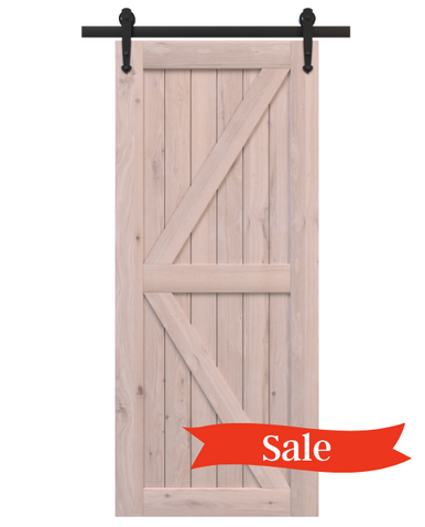 Unfinished Wood Sliding Barn Doors