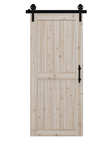 Unfinished Wood Sliding Barn Doors