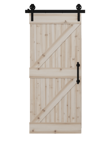 Unfinished Wood Sliding Barn Doors