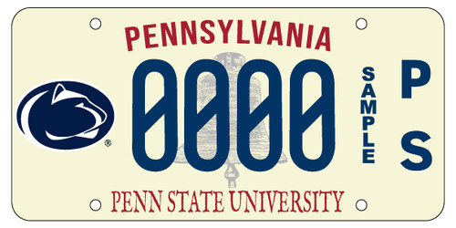 The Penn State University Plate—Personalized